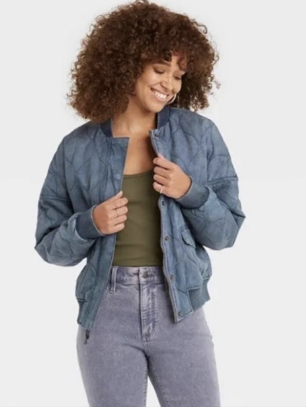Universal Thread Quilted Bomber Jacket
